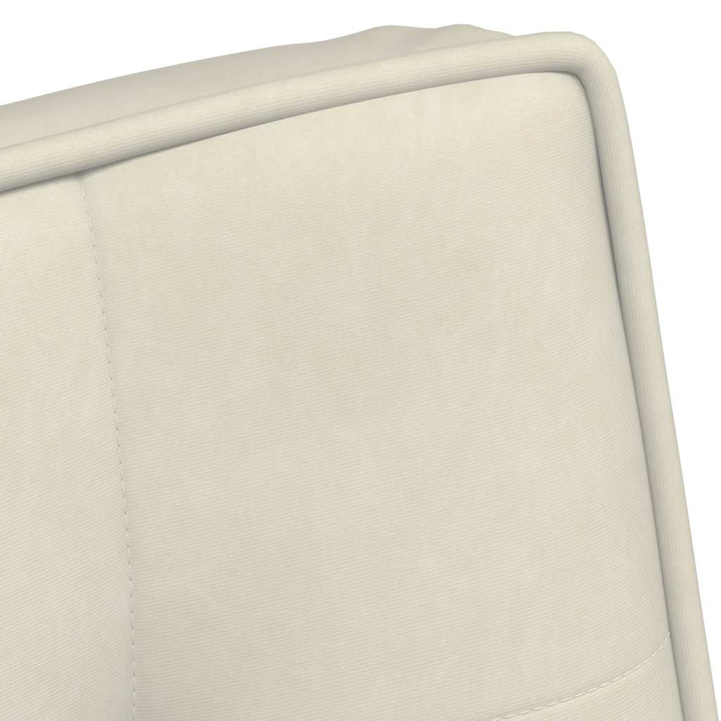 vidaXL Scaun de relaxare cremă 64x74x84 cm catifea