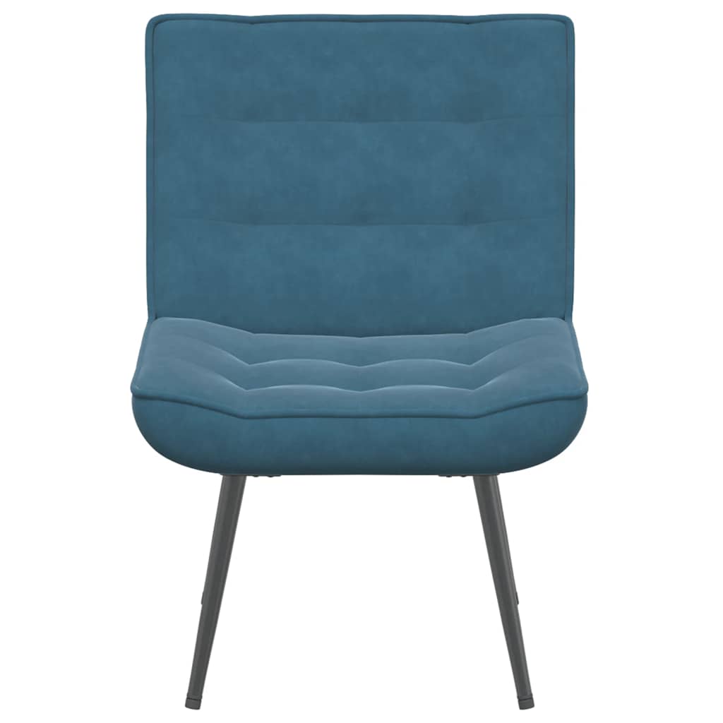 vidaXL Scaun de relaxare albastru 64x74x84 cm catifea vidaXL Scaun de relaxare albastru 64x74x84 cm catifea