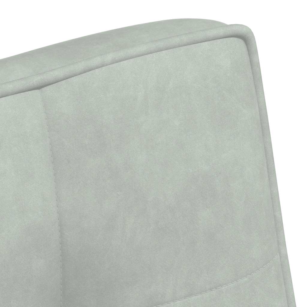 vidaXL Bancă gri deschis 110x74x84 cm catifea vidaXL Bancă gri deschis 110x74x84 cm catifea