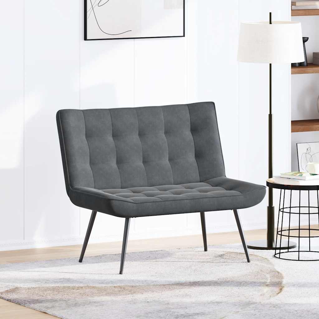 vidaXL Bancă gri închis 110x74x84 cm catifea