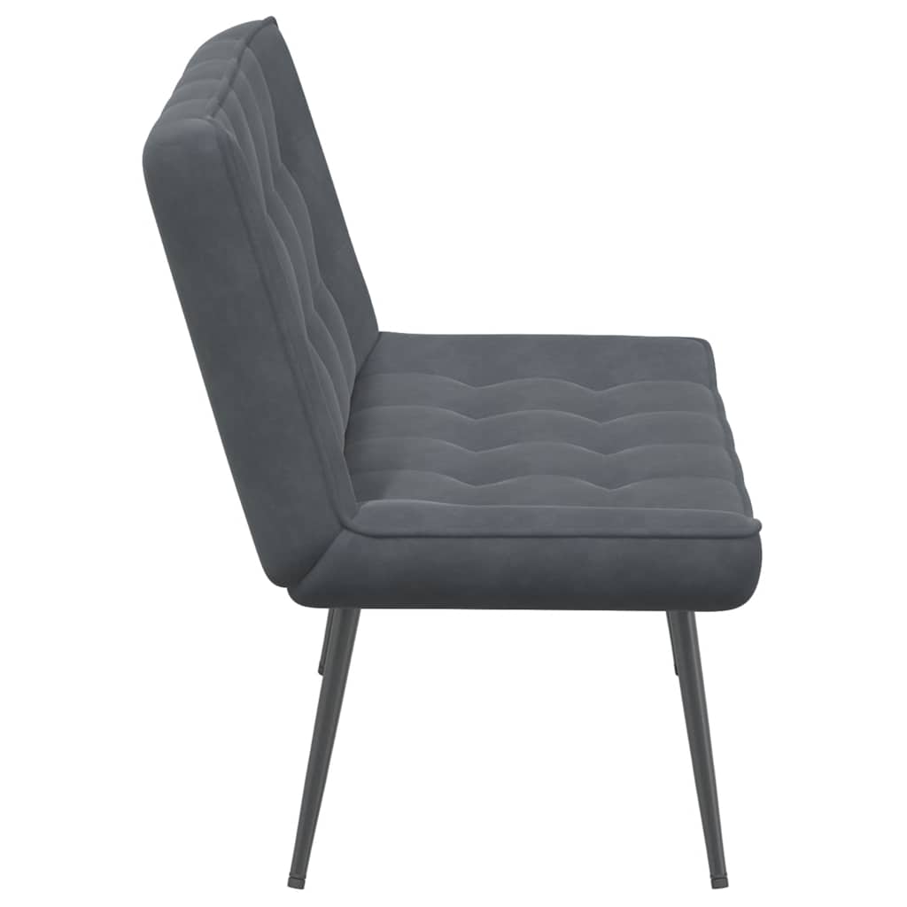 vidaXL Bancă gri închis 110x74x84 cm catifea