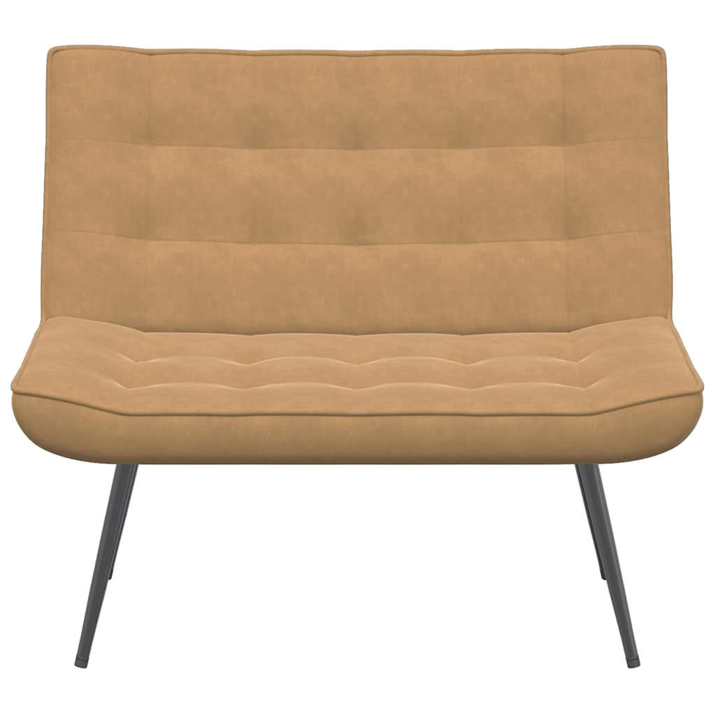 vidaXL Bancă maro 110x74x84 cm catifea