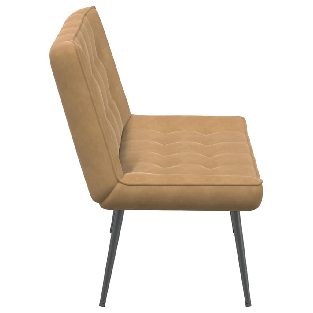 vidaXL Bancă maro 110x74x84 cm catifea