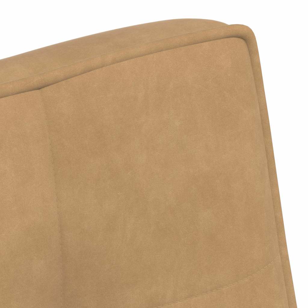 vidaXL Bancă maro 110x74x84 cm catifea