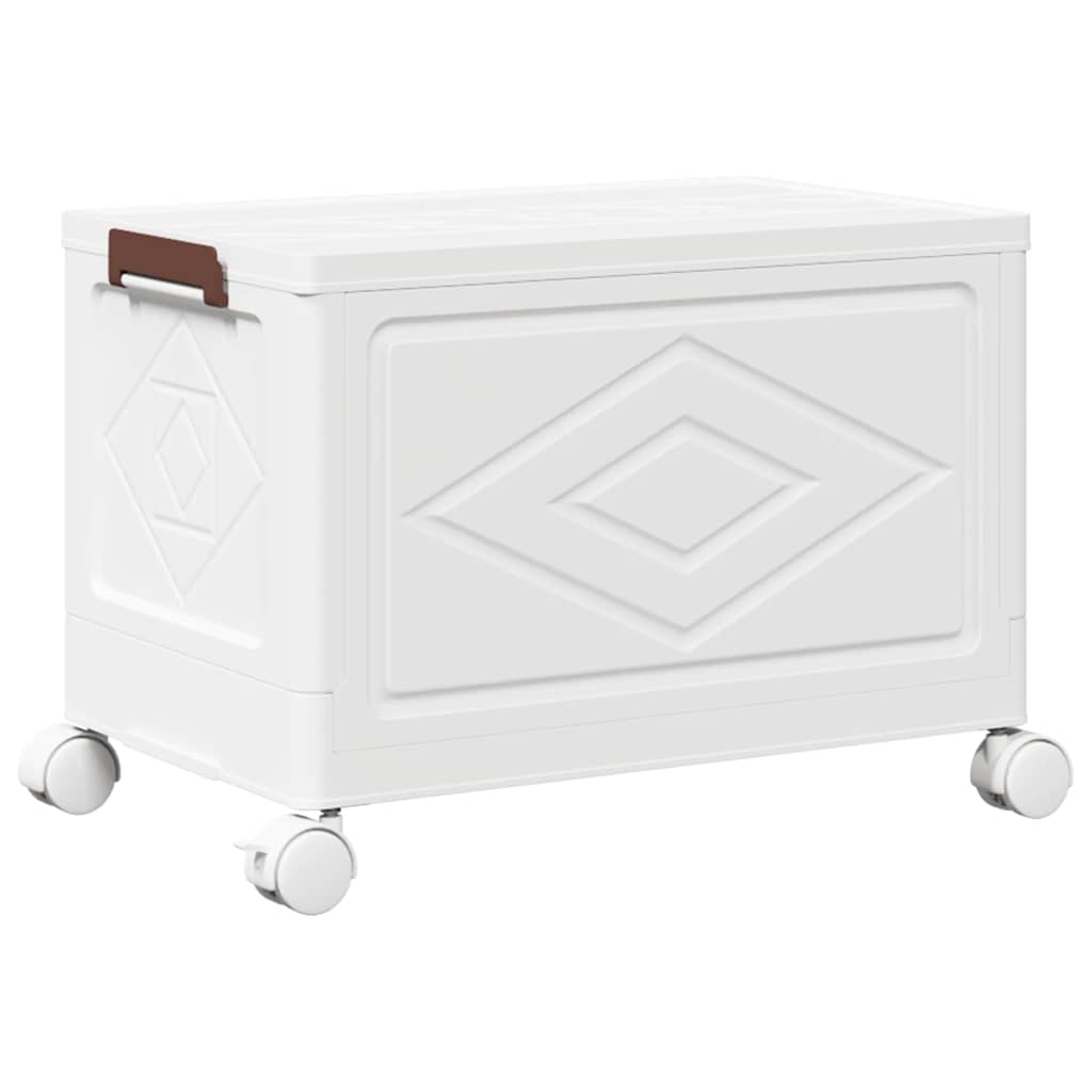 vidaXL Cutie de depozitare stivuită cu roți 28 L 48,5x29,5x33 cm vidaXL Cutie de depozitare stivuită cu roți 28 L 48,5x29,5x33 cm