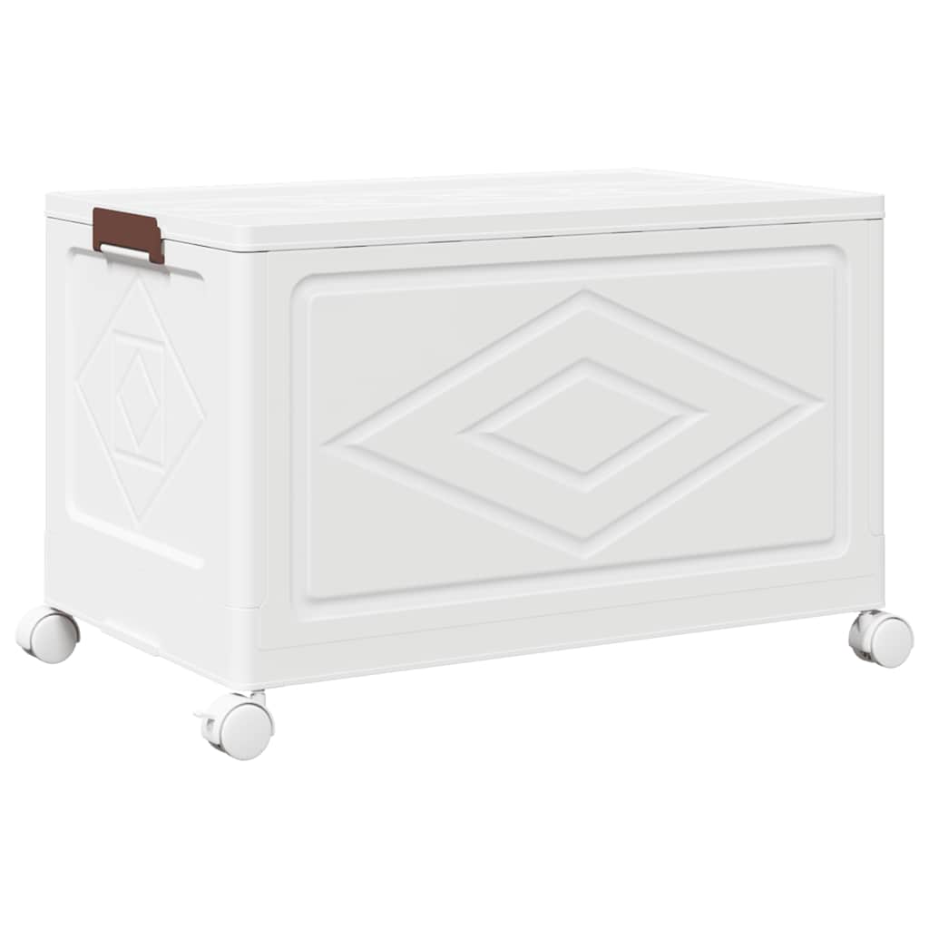 vidaXL Cutie de depozitare stivuită cu roți 75 L 64x40x41 cm vidaXL Cutie de depozitare stivuită cu roți 75 L 64x40x41 cm