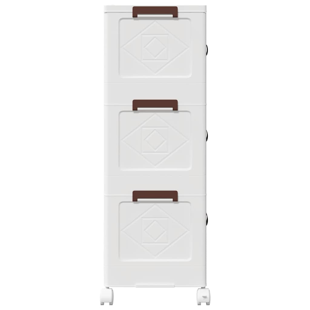 vidaXL Cutie de depozitare stivuită cu roți 28 L 48,5x29,5x86 cm vidaXL Cutie de depozitare stivuită cu roți 28 L 48,5x29,5x86 cm