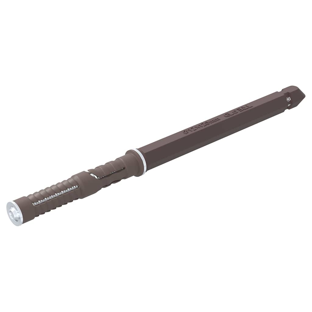 vidaXL Brackets pentru rafturi flotante 12 pcs Maro Ø12 x 190 mm Oțel vidaXL Brackets pentru rafturi flotante 12 pcs Maro Ø12 x 190 mm Oțel