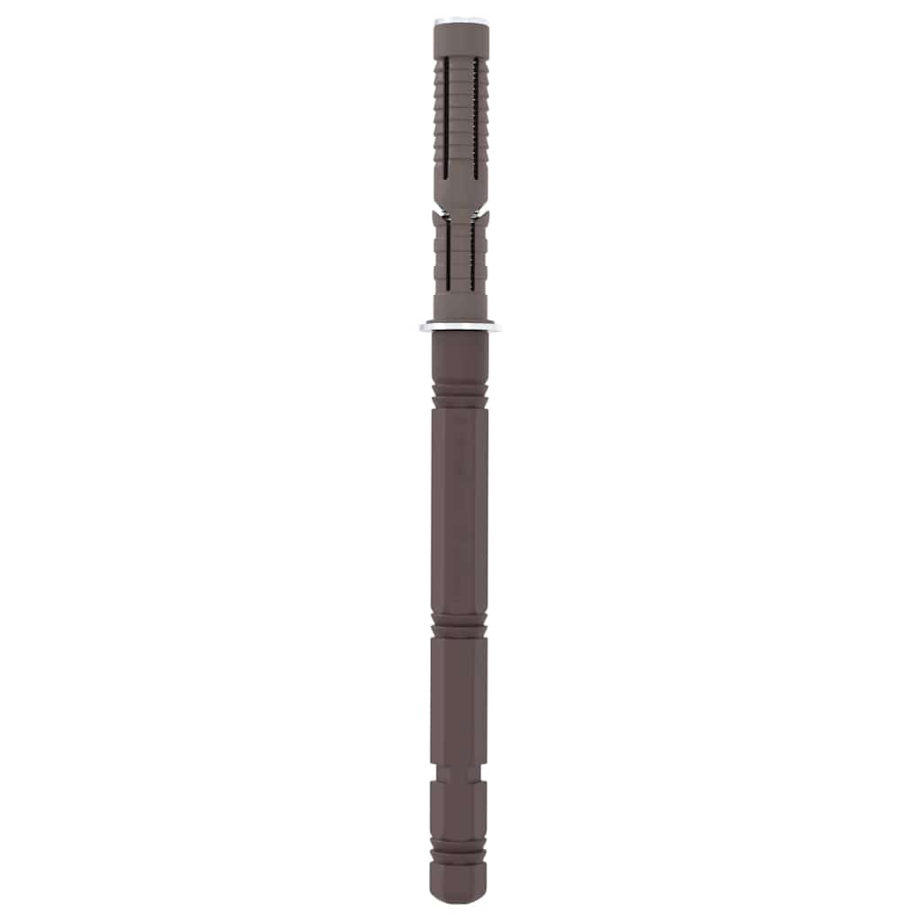 vidaXL Brackets pentru rafturi flotante 12 pcs Maro Ø14 x 210 mm Oțel vidaXL Brackets pentru rafturi flotante 12 pcs Maro Ø14 x 210 mm Oțel