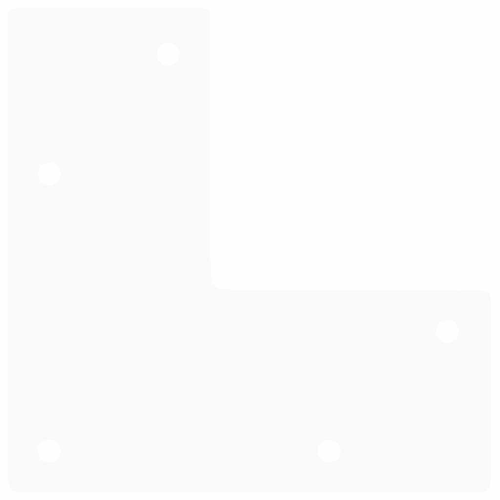 vidaXL Picioare tip agrafă pentru măsuță de cafea, 4 buc., alb, 10 cm, oțel masiv