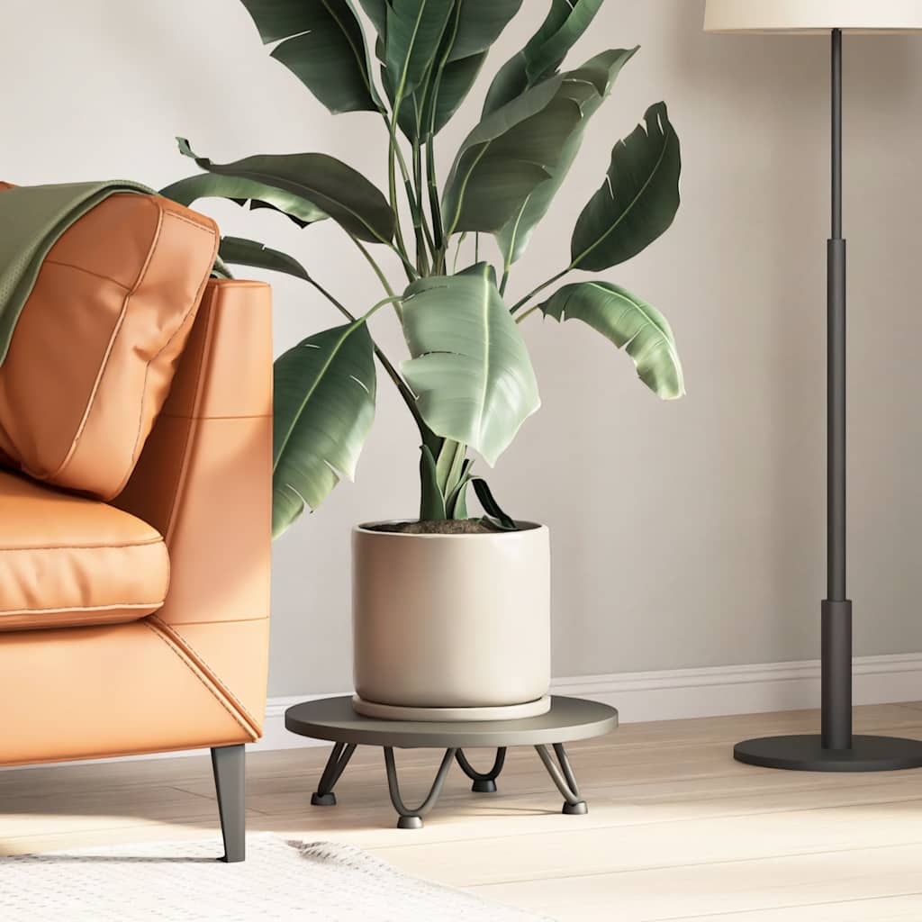 vidaXL Picioare tip agrafă pentru măsuță de cafea, 4 buc., antracit, 10 cm, oțel masiv