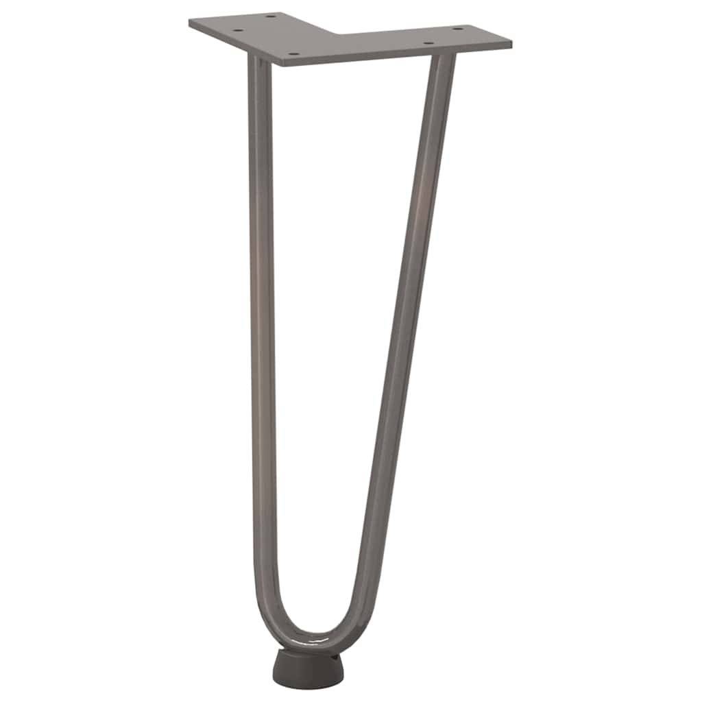 vidaXL Picioare tip agrafă pentru măsuță de cafea, 4 buc., oțel natural, 30 cm, oțel masiv vidaXL Picioare tip agrafă pentru măsuță de cafea, 4 buc., oțel natural, 30 cm, oțel masiv