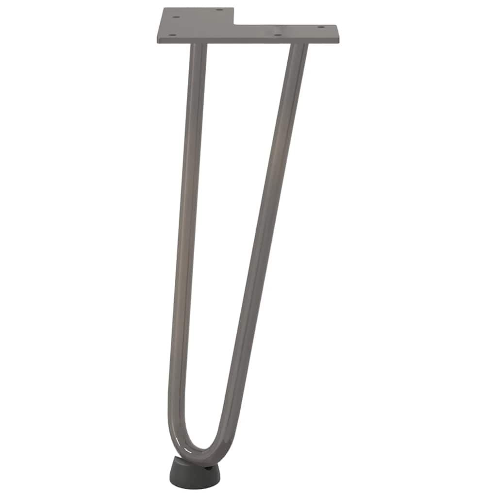 vidaXL Picioare tip agrafă pentru măsuță de cafea, 4 buc., oțel natural, 30 cm, oțel masiv vidaXL Picioare tip agrafă pentru măsuță de cafea, 4 buc., oțel natural, 30 cm, oțel masiv