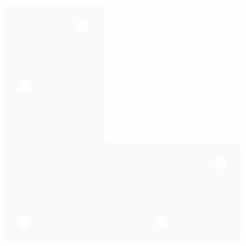 vidaXL Picioare tip agrafă pentru măsuță de cafea, 4 buc., alb, 42 cm, oțel masiv