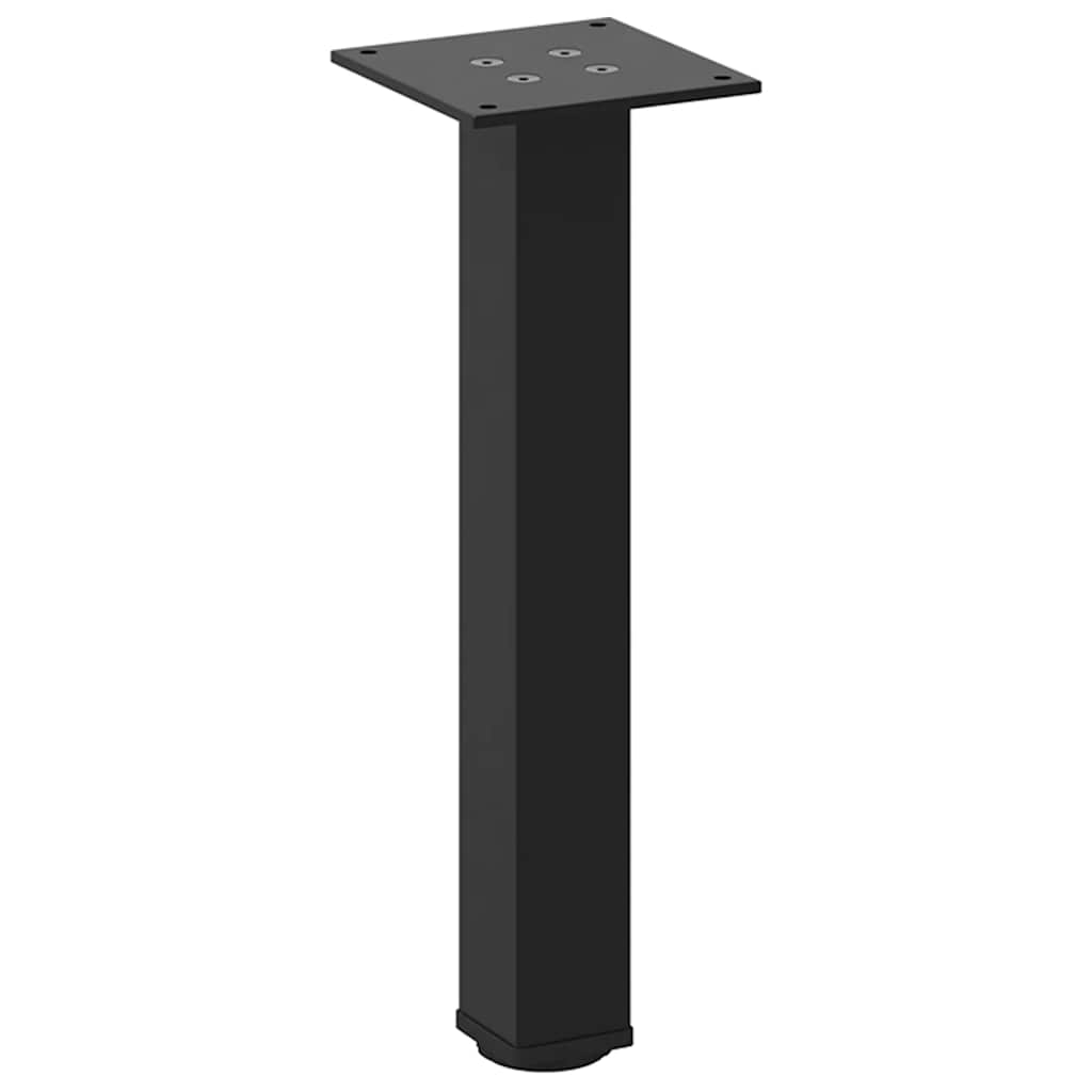 vidaXL Picioare pentru măsuță de cafea, 4 buc., negru, 30-32 cm, oțel