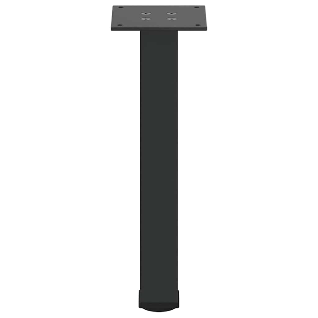 vidaXL Picioare pentru măsuță de cafea, 4 buc., negru, 30-32 cm, oțel