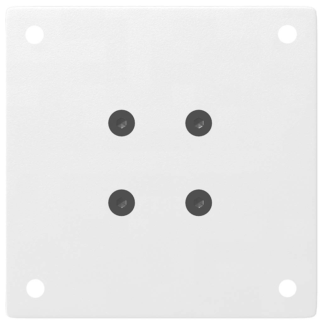 vidaXL Picioare pentru măsuță de cafea, 4 buc., alb, 30-32 cm, oțel