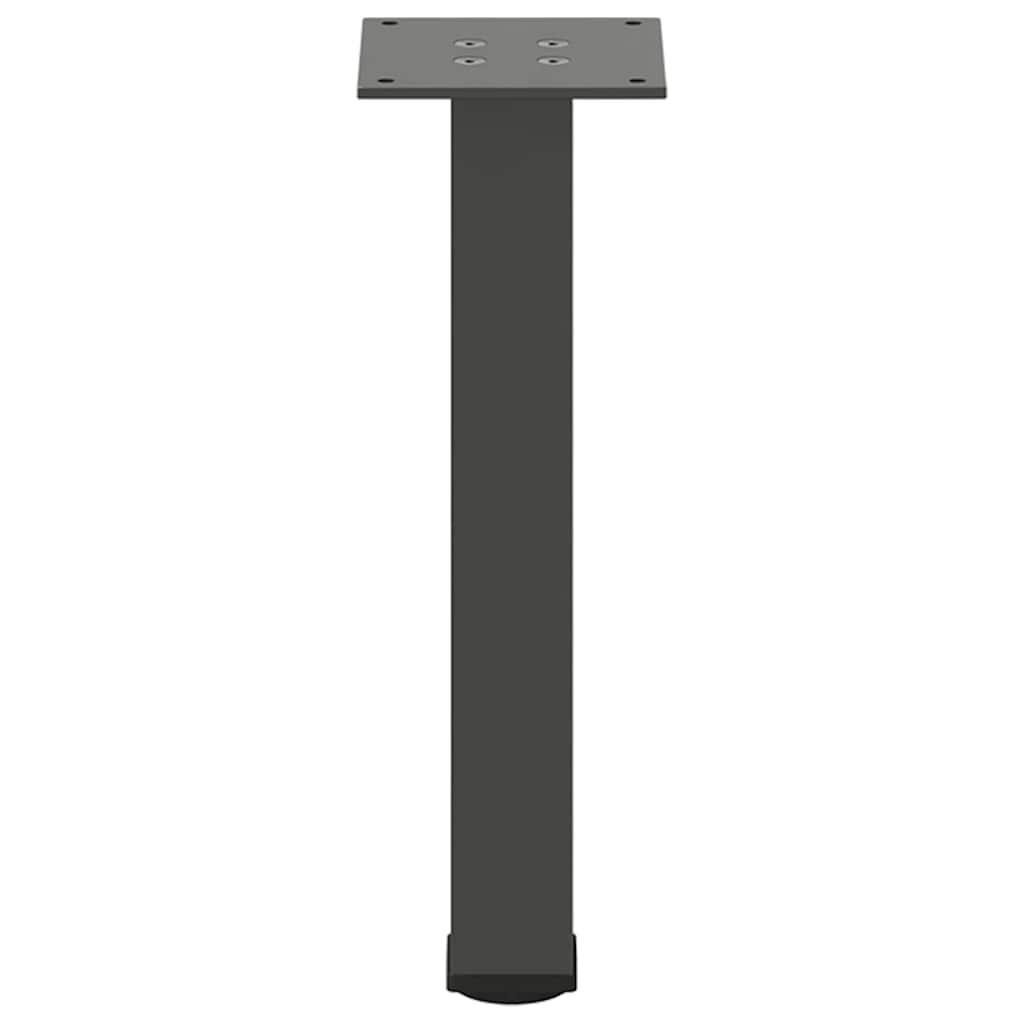 vidaXL Picioare pentru măsuță de cafea, antracit, 4 buc., 30-32 cm, oțel