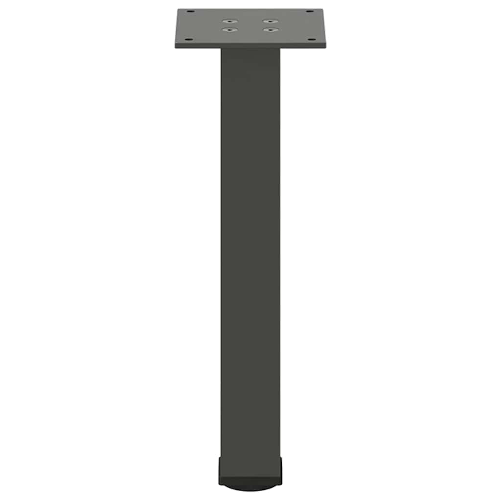 vidaXL Picioare pentru măsuță de cafea, antracit, 4 buc., 30-32 cm, oțel