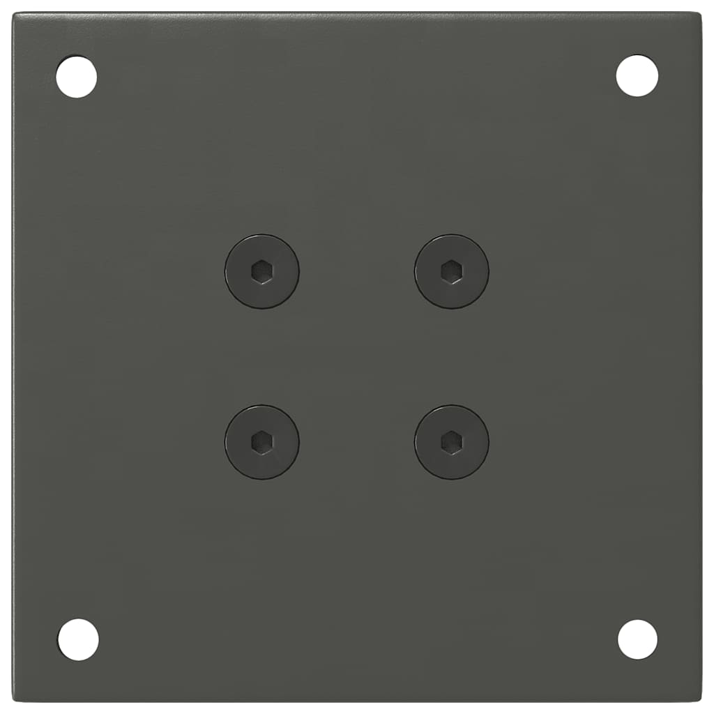 vidaXL Picioare pentru măsuță de cafea, antracit, 4 buc., 30-32 cm, oțel