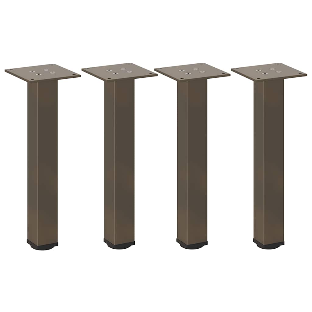 vidaXL Picioare pentru măsuță de cafea, 4 buc., oțel natural, 30-32 cm