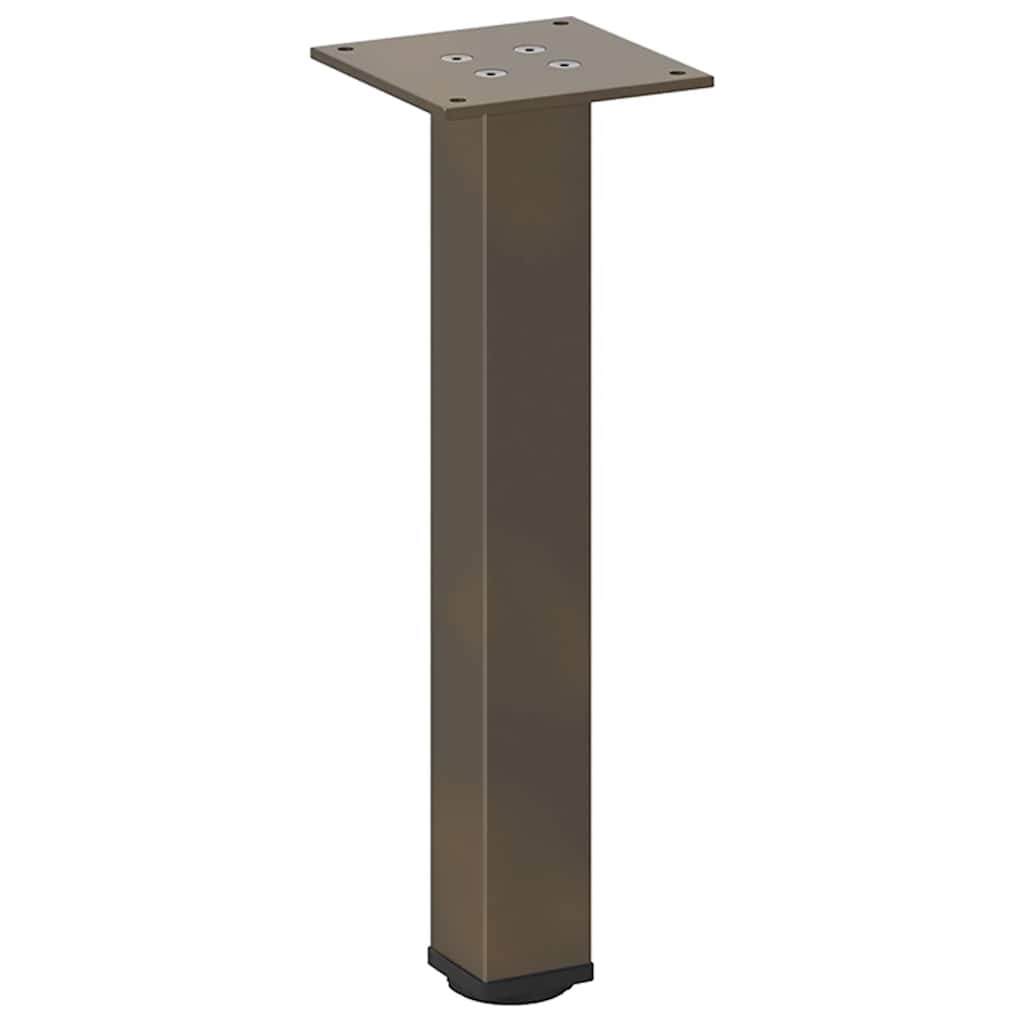 vidaXL Picioare pentru măsuță de cafea, 4 buc., oțel natural, 30-32 cm