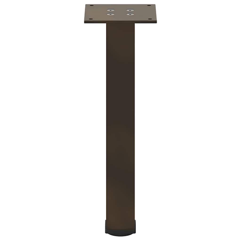 vidaXL Picioare pentru măsuță de cafea, 4 buc., oțel natural, 30-32 cm