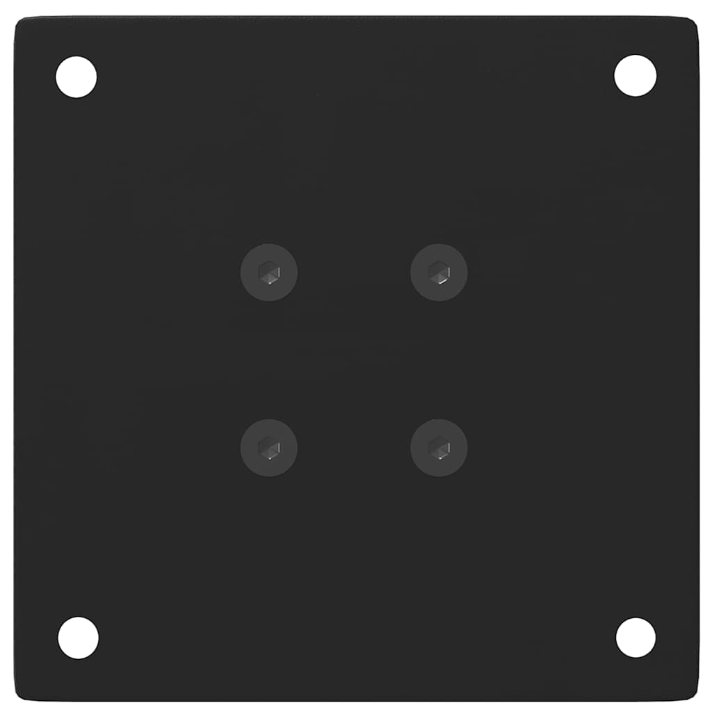 vidaXL Picioare pentru măsuță de cafea, 4 buc., negru, 42-44 cm, oțel