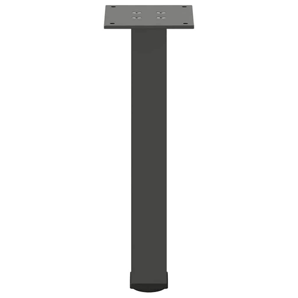 vidaXL Picioare pentru măsuță de cafea, antracit, 42-44 cm, oțel, 4 buc.