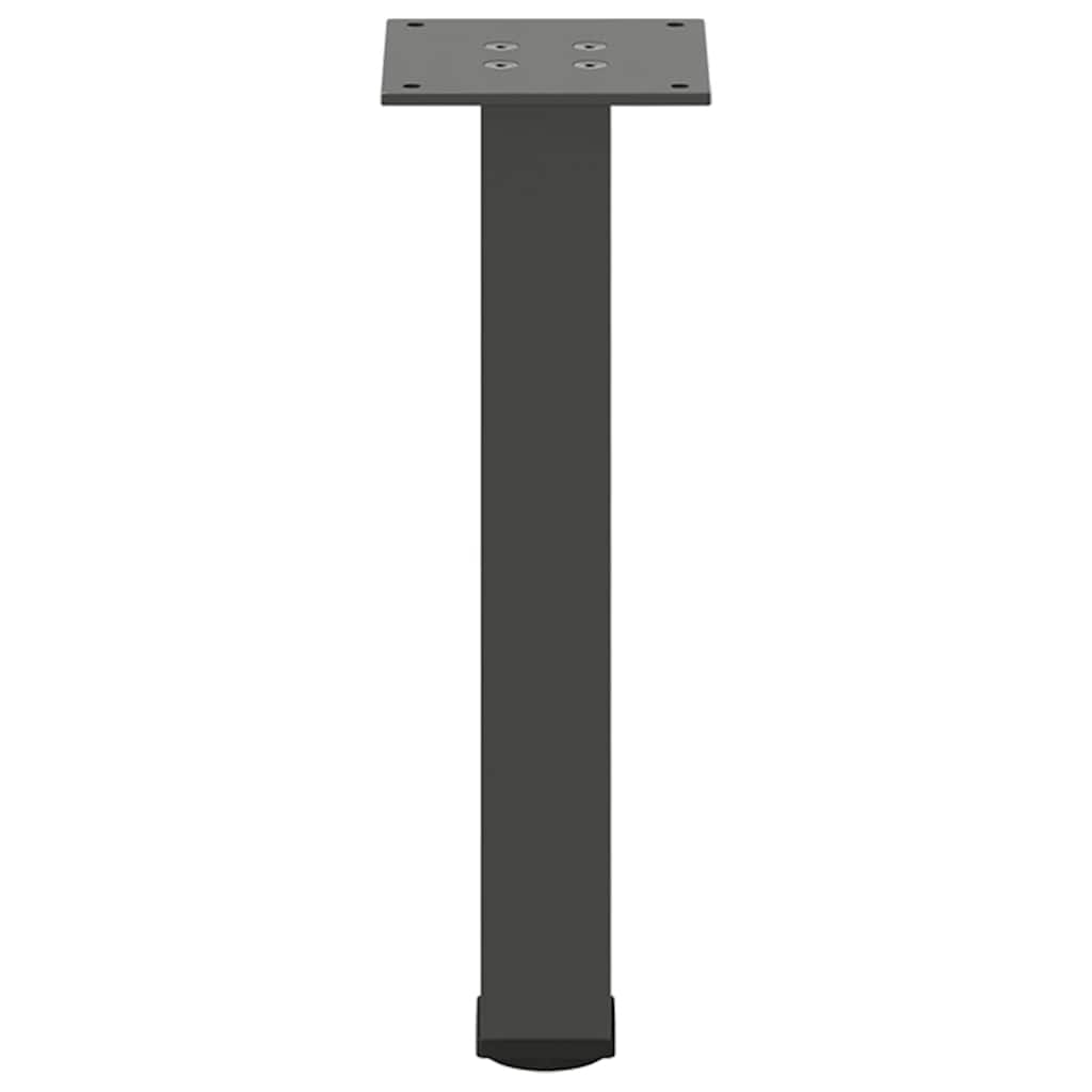 vidaXL Picioare pentru măsuță de cafea, antracit, 42-44 cm, oțel, 4 buc.