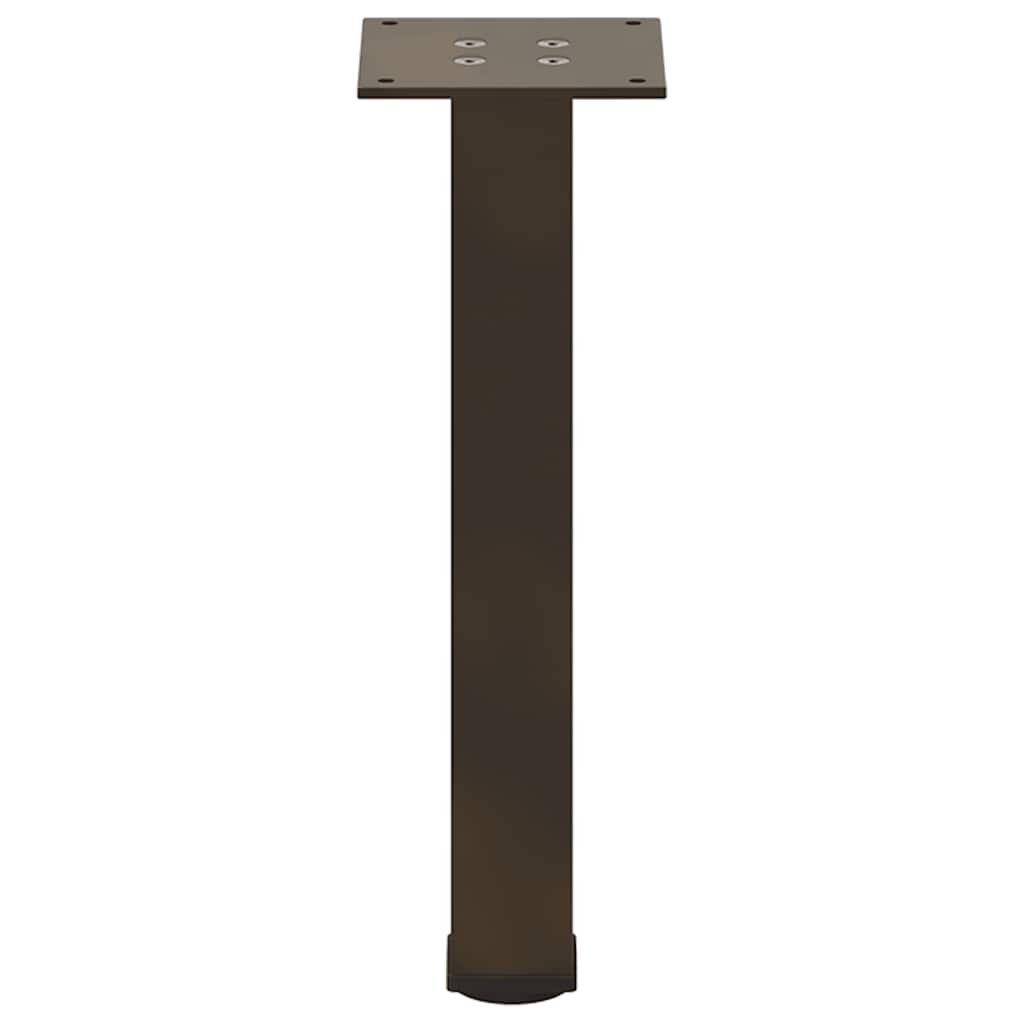 vidaXL Picioare pentru masă de cafea, 4 buc., oțel natural, 42-44 cm