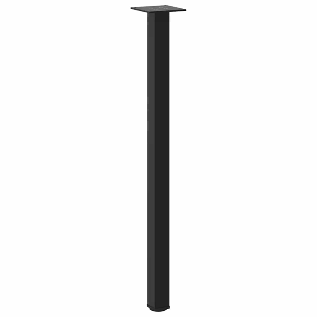 vidaXL Picioare masă consolă, 4 buc., negru, 72-74 cm, oțel