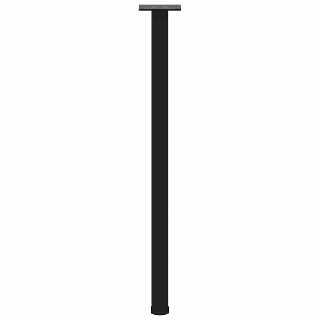 vidaXL Picioare masă consolă, 4 buc., negru, 72-74 cm, oțel