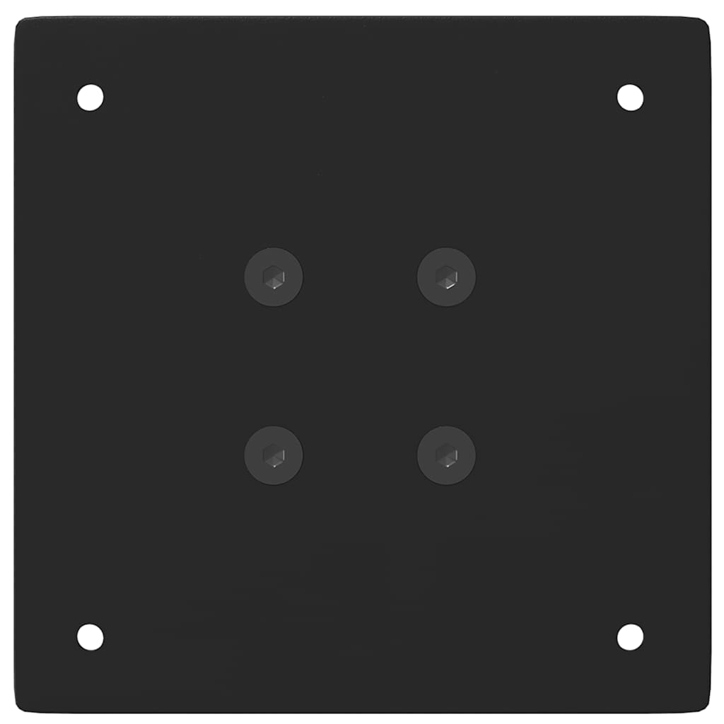 vidaXL Picioare masă consolă, 4 buc., negru, 72-74 cm, oțel