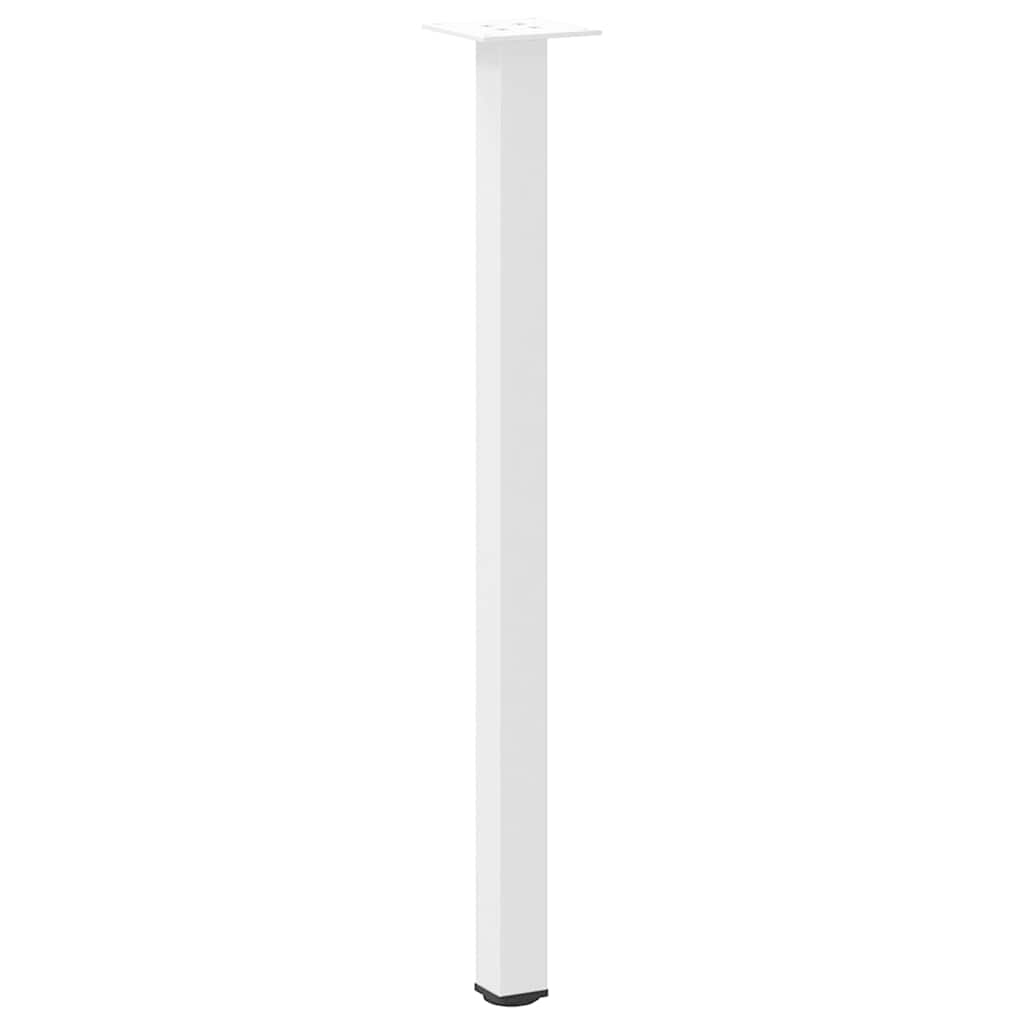 vidaXL Picioare masă consolă, 4 buc., alb, 72-74 cm, oțel