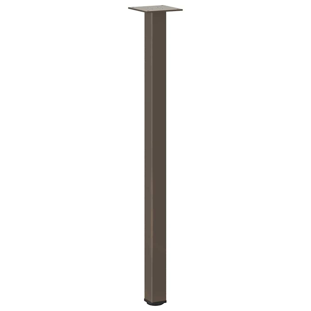 vidaXL Picioare masă consolă, 4 buc., oțel natural, 72-74 cm