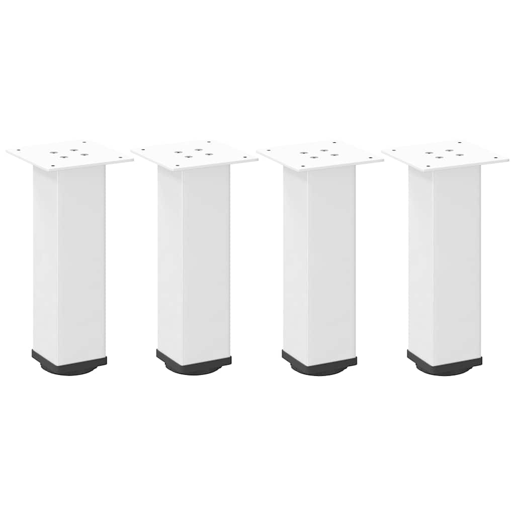 vidaXL Picioare pentru măsuță de cafea, 4 buc., alb, 30-32 cm, oțel vidaXL Picioare pentru măsuță de cafea, 4 buc., alb, 30-32 cm, oțel