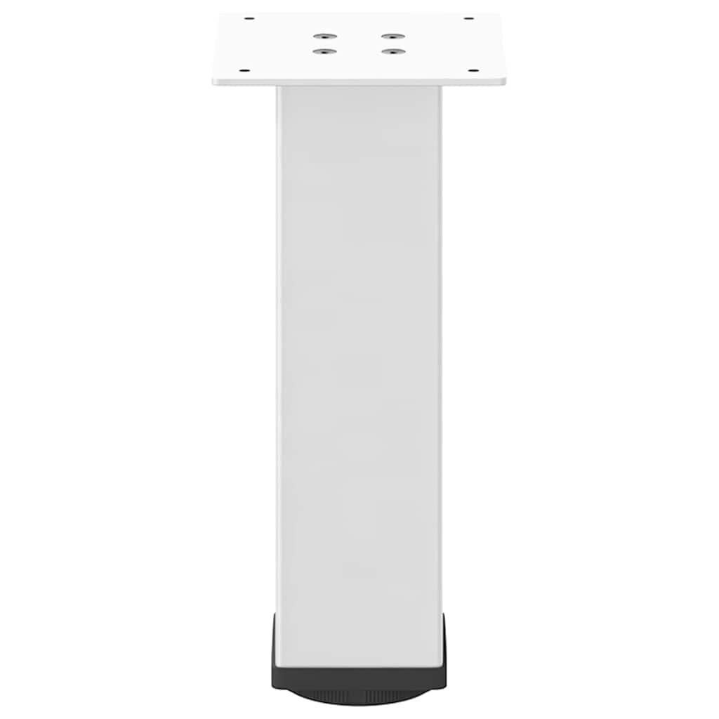 vidaXL Picioare pentru măsuță de cafea, 4 buc., alb, 30-32 cm, oțel vidaXL Picioare pentru măsuță de cafea, 4 buc., alb, 30-32 cm, oțel