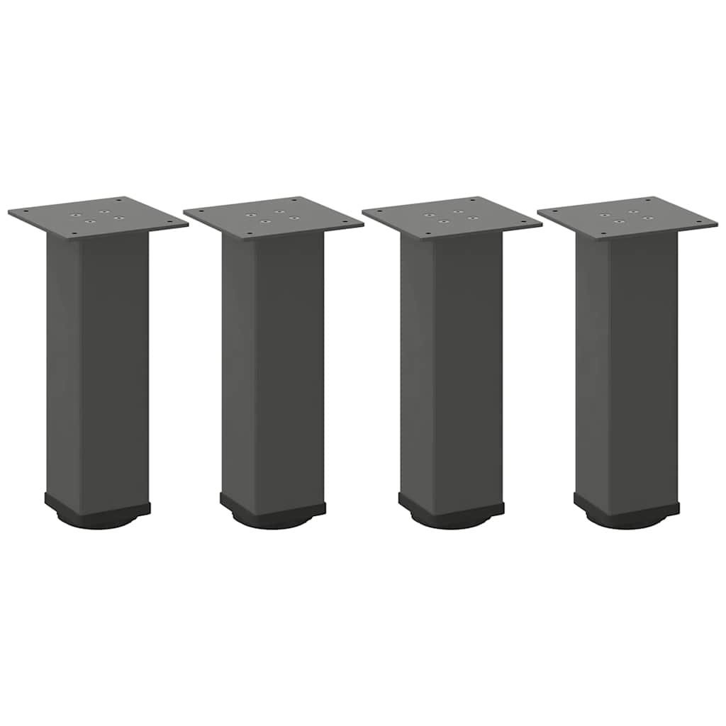 vidaXL Picioare pentru măsuță de cafea, antracit, 4 buc., 30-32 cm, oțel