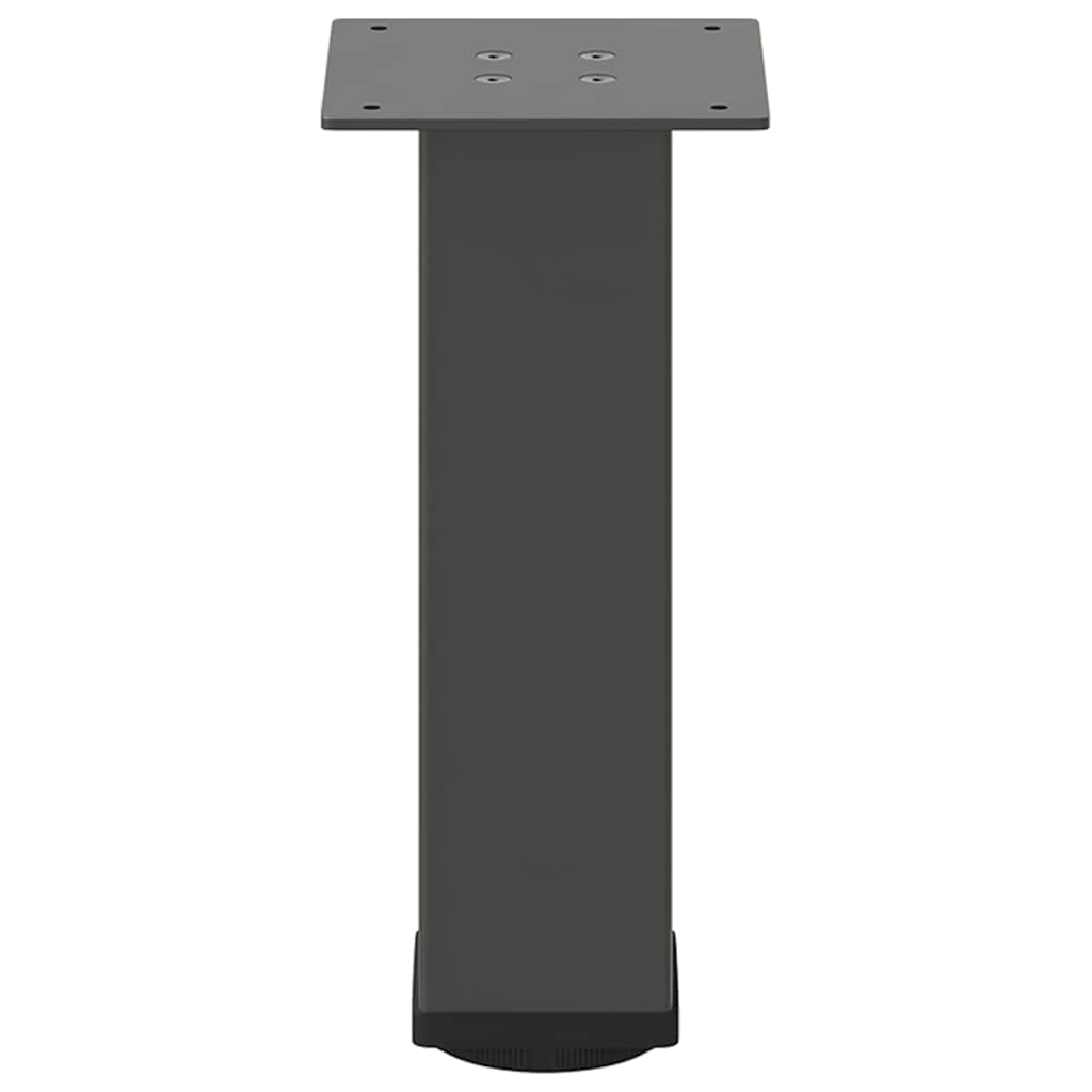 vidaXL Picioare pentru măsuță de cafea, antracit, 4 buc., 30-32 cm, oțel
