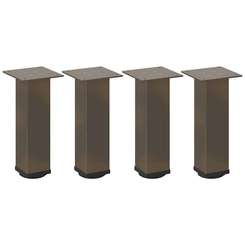 vidaXL Picioare pentru măsuță de cafea, 4 buc., oțel natural, 30-32 cm