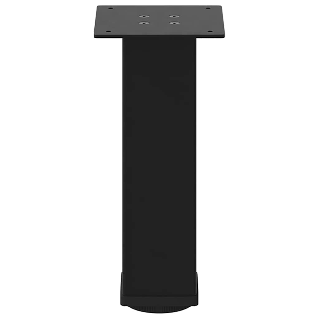 vidaXL Picioare pentru măsuță de cafea, 4 buc., negru, 42-44 cm, oțel