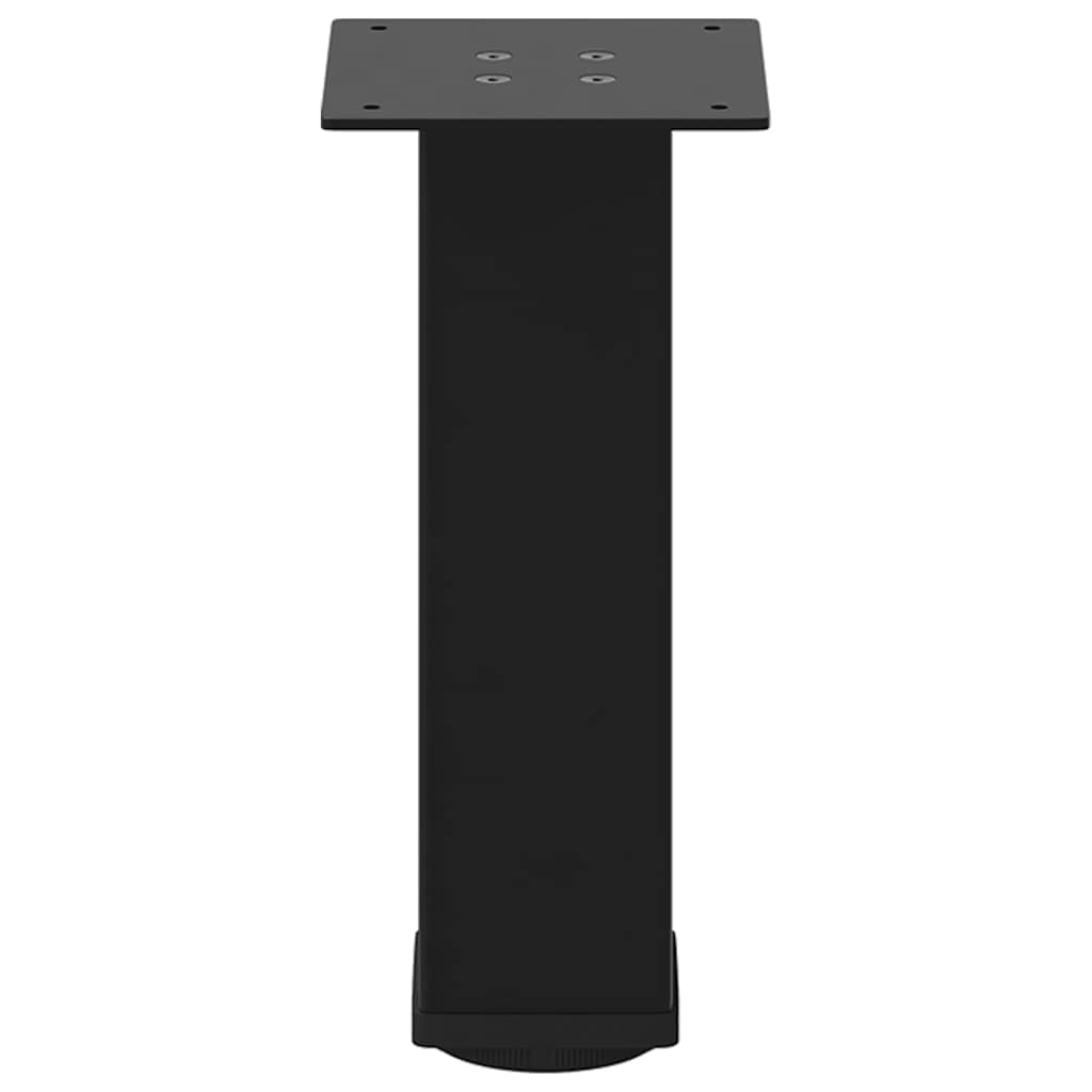 vidaXL Picioare pentru măsuță de cafea, 4 buc., negru, 42-44 cm, oțel