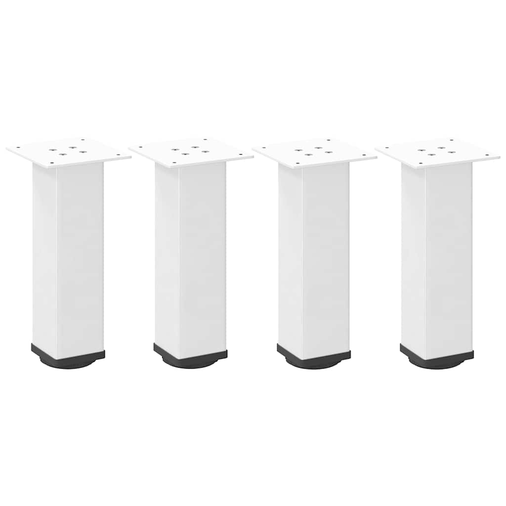 vidaXL Picioare pentru măsuță de cafea, 4 buc., alb, 42-44 cm, oțel vidaXL Picioare pentru măsuță de cafea, 4 buc., alb, 42-44 cm, oțel