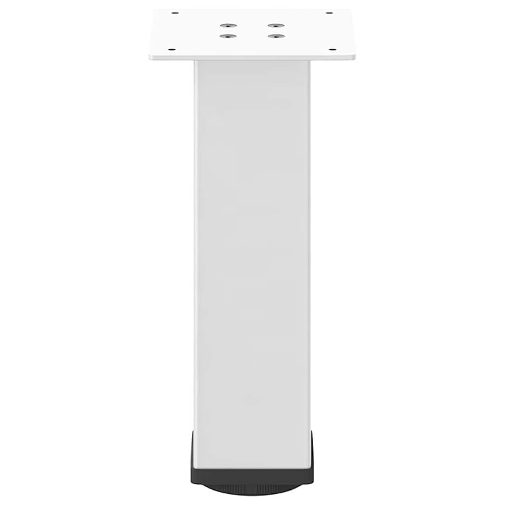 vidaXL Picioare pentru măsuță de cafea, 4 buc., alb, 42-44 cm, oțel vidaXL Picioare pentru măsuță de cafea, 4 buc., alb, 42-44 cm, oțel