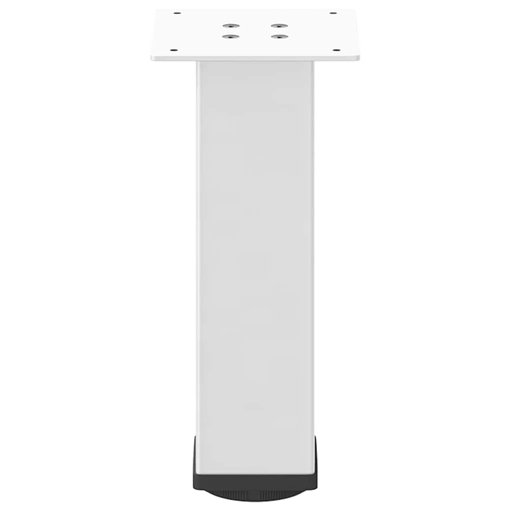 vidaXL Picioare pentru măsuță de cafea, 4 buc., alb, 42-44 cm, oțel vidaXL Picioare pentru măsuță de cafea, 4 buc., alb, 42-44 cm, oțel