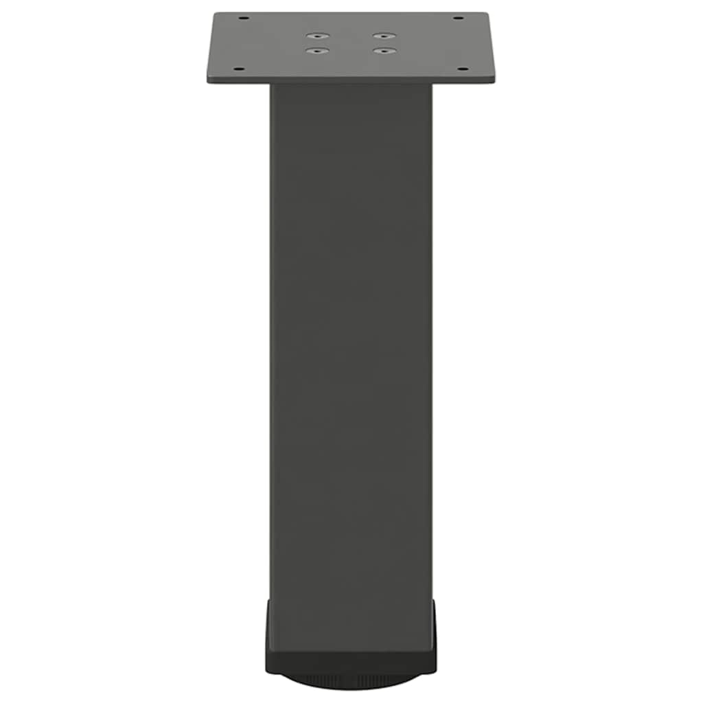 vidaXL Picioare pentru măsuță de cafea, antracit, 42-44 cm, oțel, 4 buc.