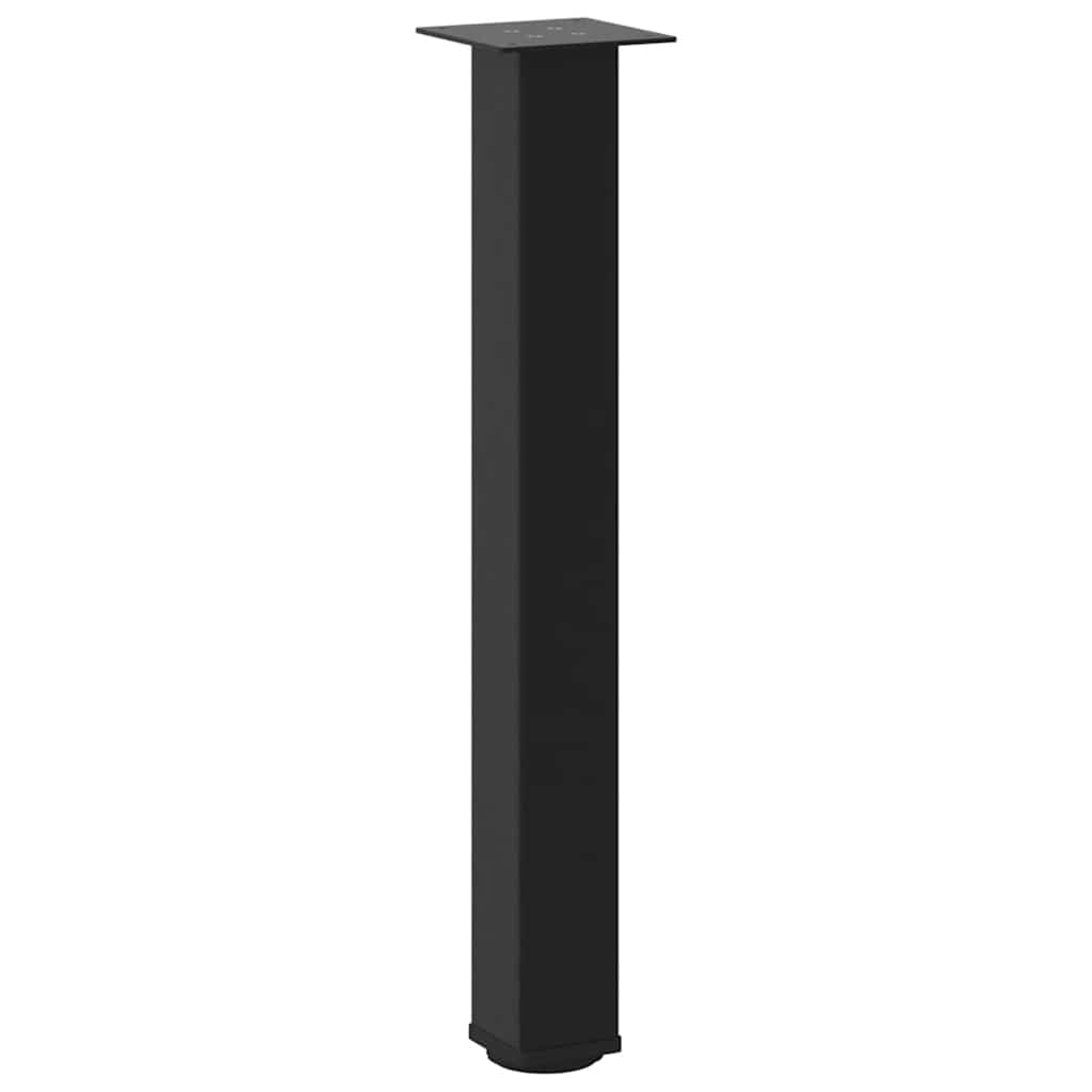 vidaXL Picioare masă consolă, 4 buc., negru, 72-74 cm, oțel
