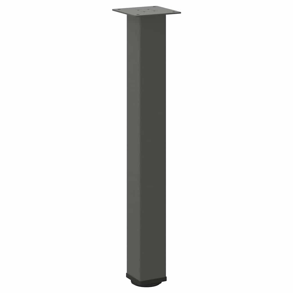 vidaXL Picioare masă consolă, antracit, 4 buc., 72-74 cm, oțel