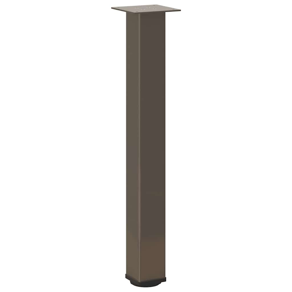 vidaXL Picioare masă consolă, 4 buc., oțel natural, 72-74 cm